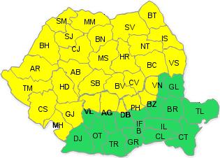 Harta cod galben (c) eMM.ro